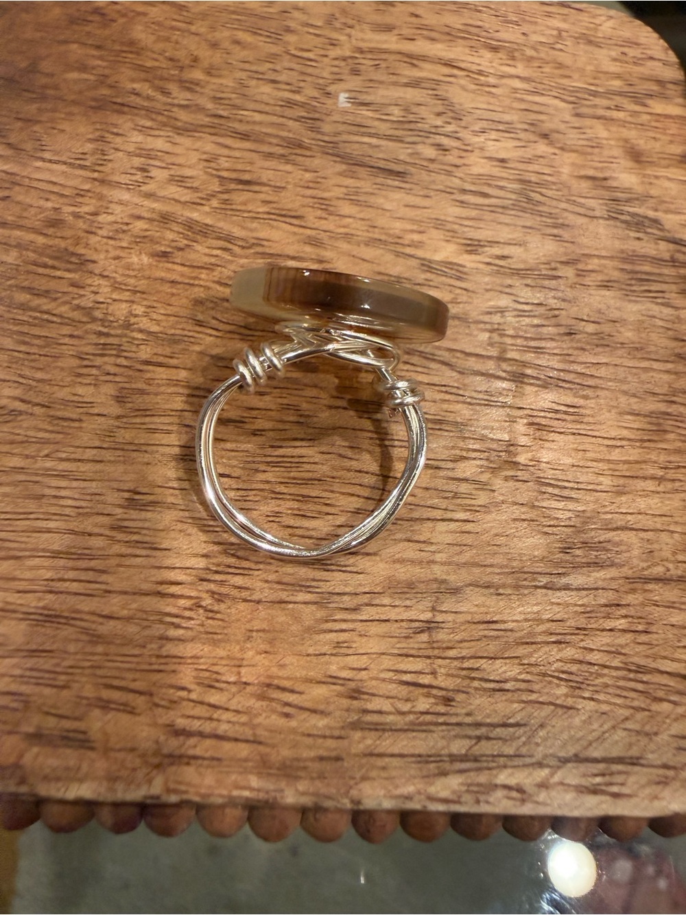 Hand made craft Button Ring - Picture 3 of 6